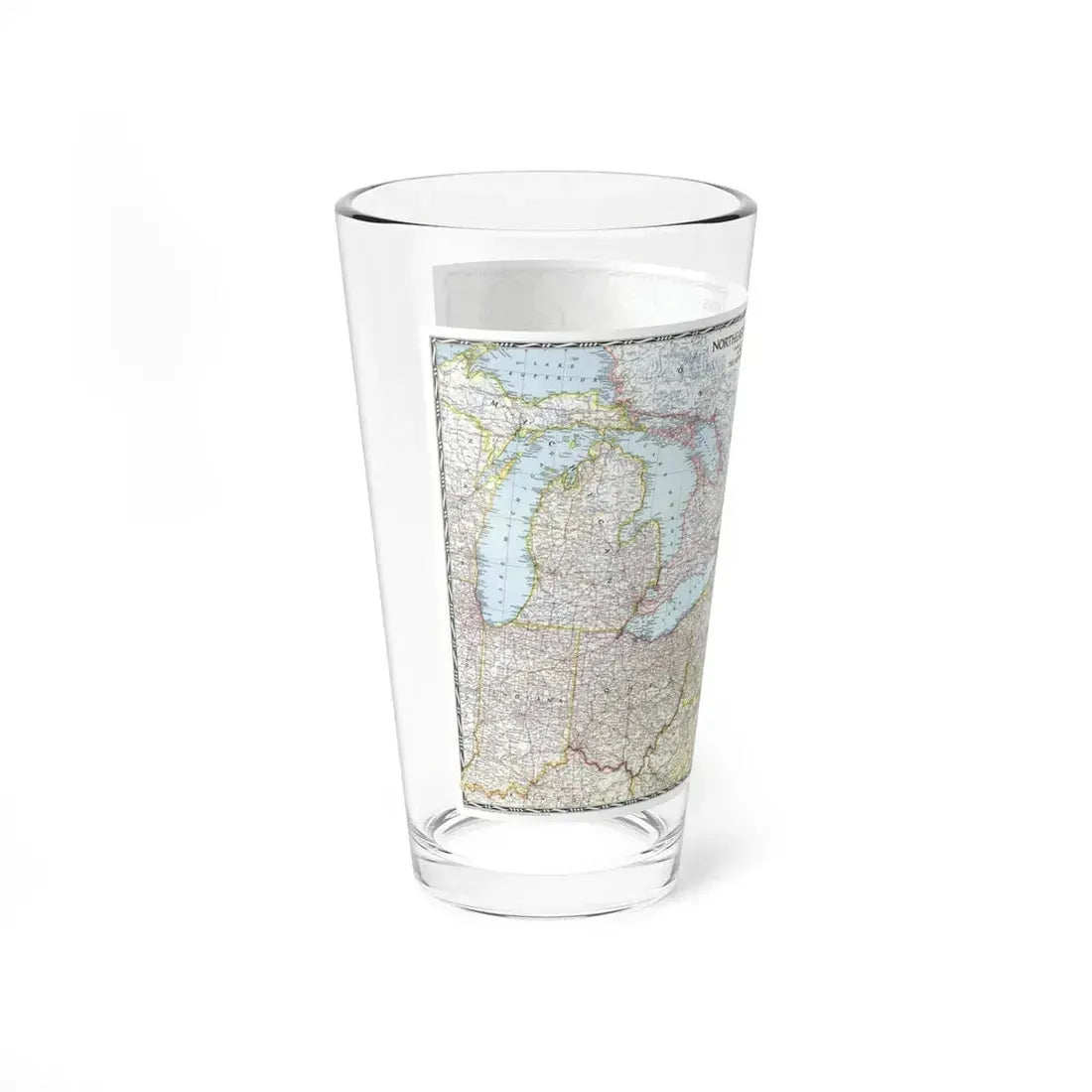 USA - Northeastern (1945) (Map) Pint Glass 16oz - Go Mug Yourself