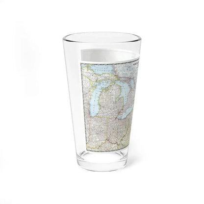 USA - Northeastern (1945) (Map) Pint Glass 16oz - Go Mug Yourself