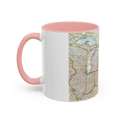 USA - Northeastern & Great Lakes (1959) (Map) Accent Coffee Mug - Go Mug Yourself