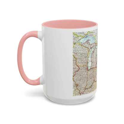 USA - Northeastern & Great Lakes (1959) (Map) Accent Coffee Mug - Go Mug Yourself
