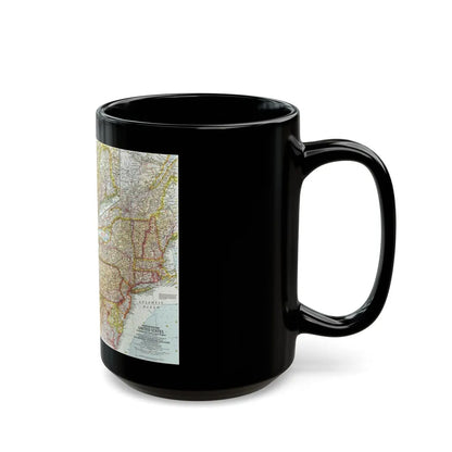 USA - Northeastern & Great Lakes (1959) (Map) Black Coffee Mug-Go Mug Yourself