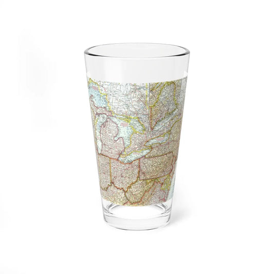 USA - Northeastern & Great Lakes (1959) (Map) Pint Glass 16oz-16oz-Go Mug Yourself