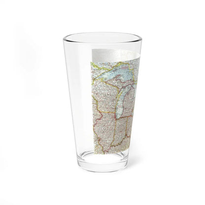 USA - Northeastern & Great Lakes (1959) (Map) Pint Glass 16oz-Go Mug Yourself