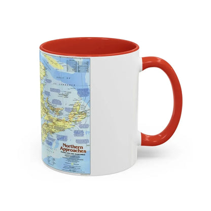 USA - Northern Approaches 1 (1985) (Map) Accent Coffee Mug - Go Mug Yourself