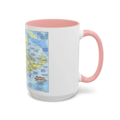 USA - Northern Approaches 1 (1985) (Map) Accent Coffee Mug - Go Mug Yourself