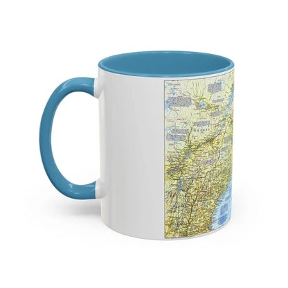 USA - Northern Approaches 1 (1985) (Map) Accent Coffee Mug - Go Mug Yourself