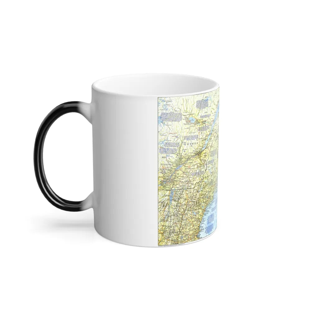 USA - Northern Approaches 1 (1985) (Map) Color Changing Mug 11oz-Go Mug Yourself