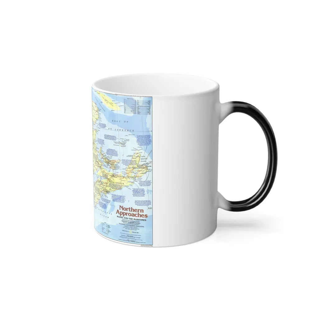 USA - Northern Approaches 1 (1985) (Map) Color Changing Mug 11oz-Go Mug Yourself