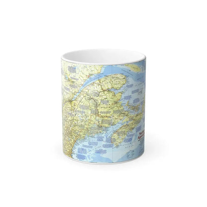 USA - Northern Approaches 1 (1985) (Map) Color Changing Mug 11oz - Go Mug Yourself