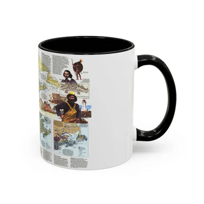 USA - Northern Approaches 2 (1985) (Map) Accent Coffee Mug - Go Mug Yourself