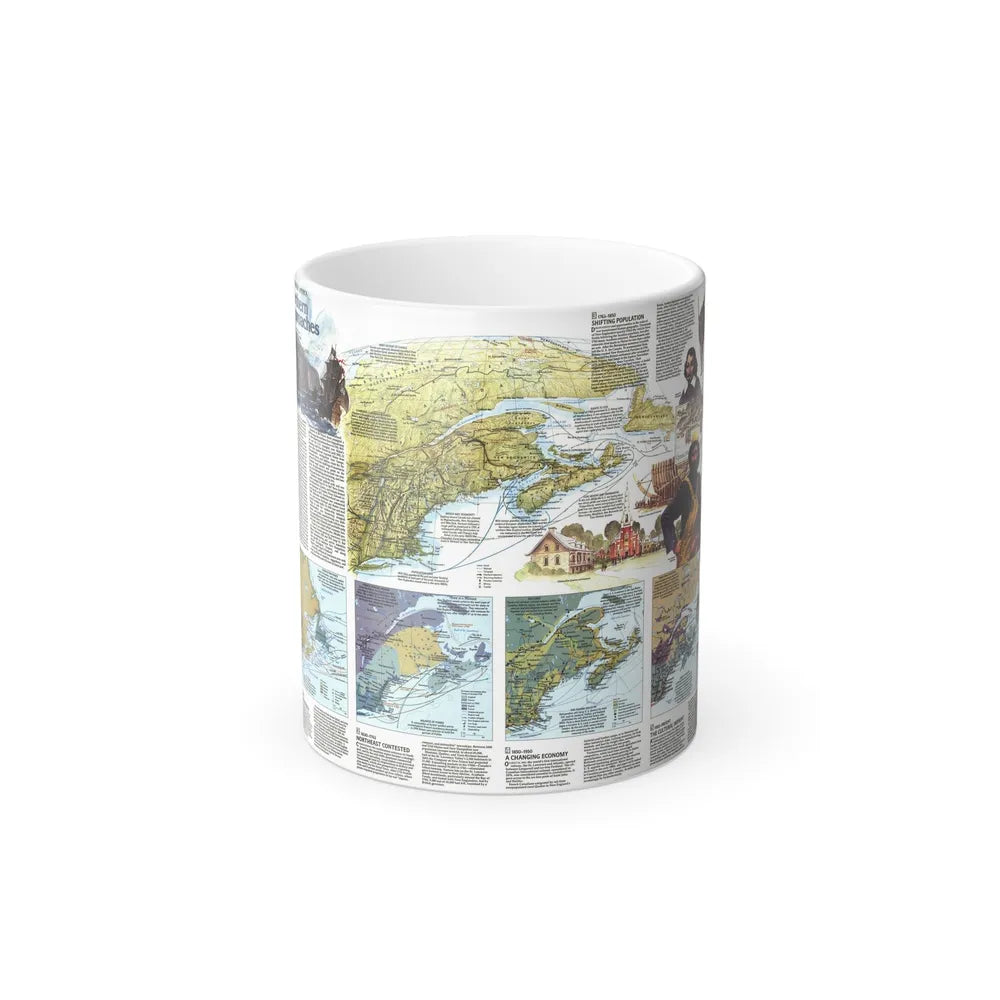 USA - Northern Approaches 2 (1985) (Map) Color Changing Mug 11oz-11oz-Go Mug Yourself