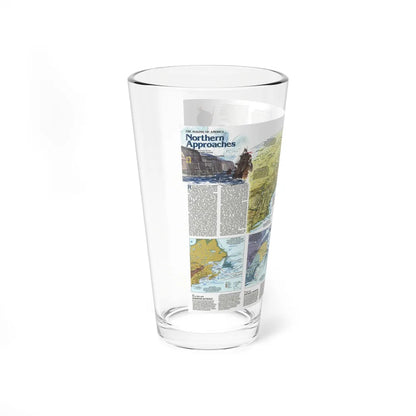 USA - Northern Approaches 2 (1985) (Map) Pint Glass 16oz-Go Mug Yourself