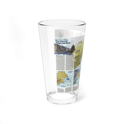 USA - Northern Approaches 2 (1985) (Map) Pint Glass 16oz - Go Mug Yourself