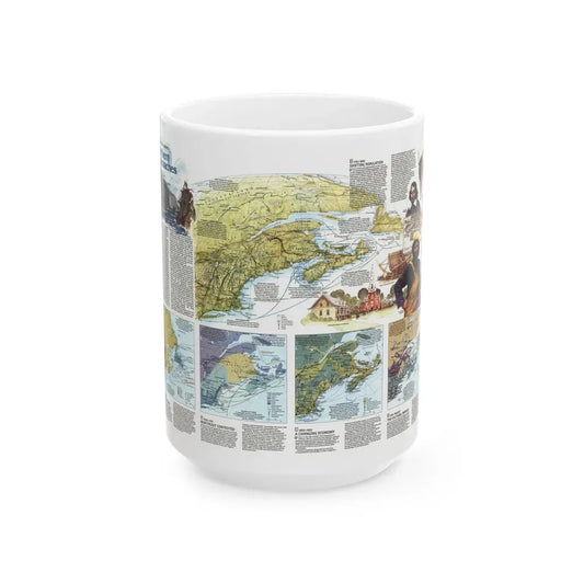 USA - Northern Approaches 2 (1985) (Map) White Coffee Mug 15oz - Go Mug Yourself