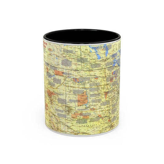 USA - Northern Plains 1 (1986) (Map) Accent Coffee Mug 11oz Black - Go Mug Yourself