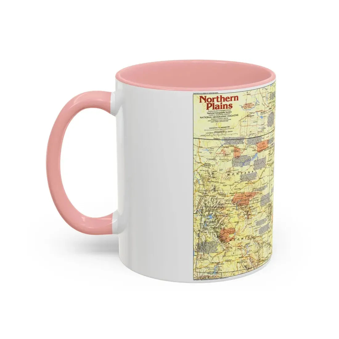USA - Northern Plains 1 (1986) (Map) Accent Coffee Mug - Go Mug Yourself