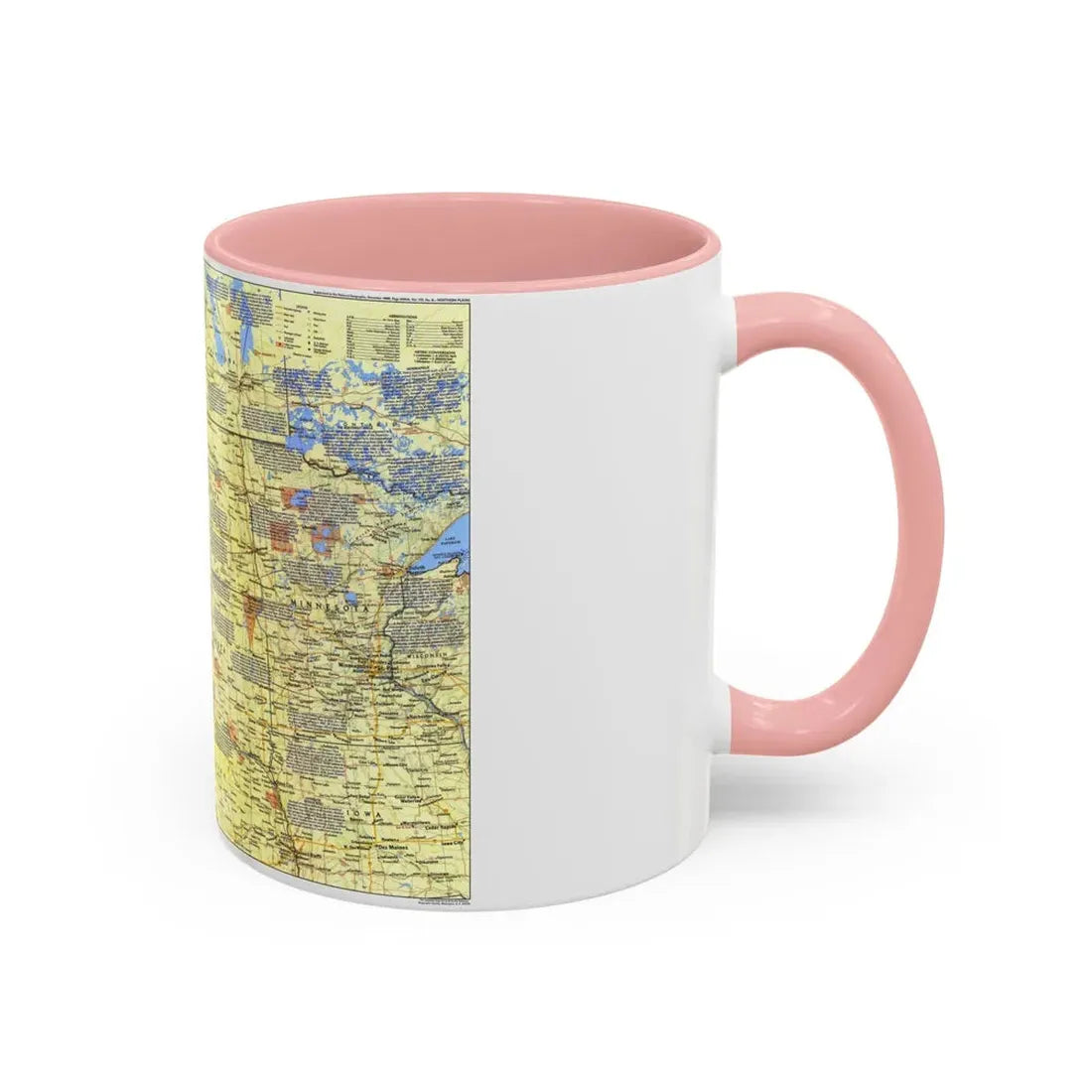 USA - Northern Plains 1 (1986) (Map) Accent Coffee Mug - Go Mug Yourself