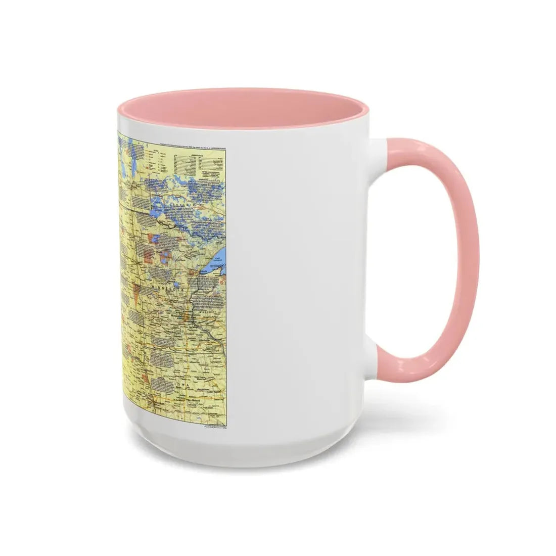 USA - Northern Plains 1 (1986) (Map) Accent Coffee Mug - Go Mug Yourself