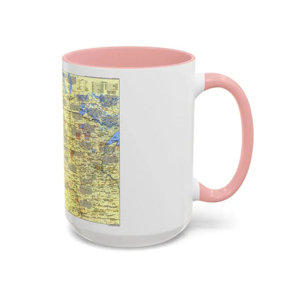 USA - Northern Plains 1 (1986) (Map) Accent Coffee Mug - Go Mug Yourself