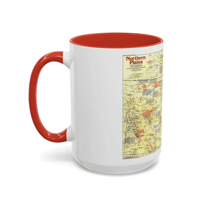 USA - Northern Plains 1 (1986) (Map) Accent Coffee Mug - Go Mug Yourself