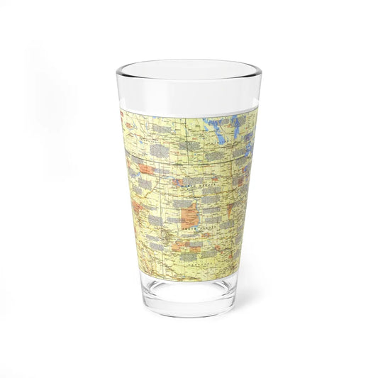 USA - Northern Plains 1 (1986) (Map) Pint Glass 16oz-16oz-Go Mug Yourself