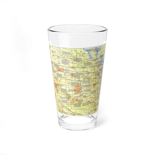 USA - Northern Plains 1 (1986) (Map) Pint Glass 16oz 16oz - Go Mug Yourself
