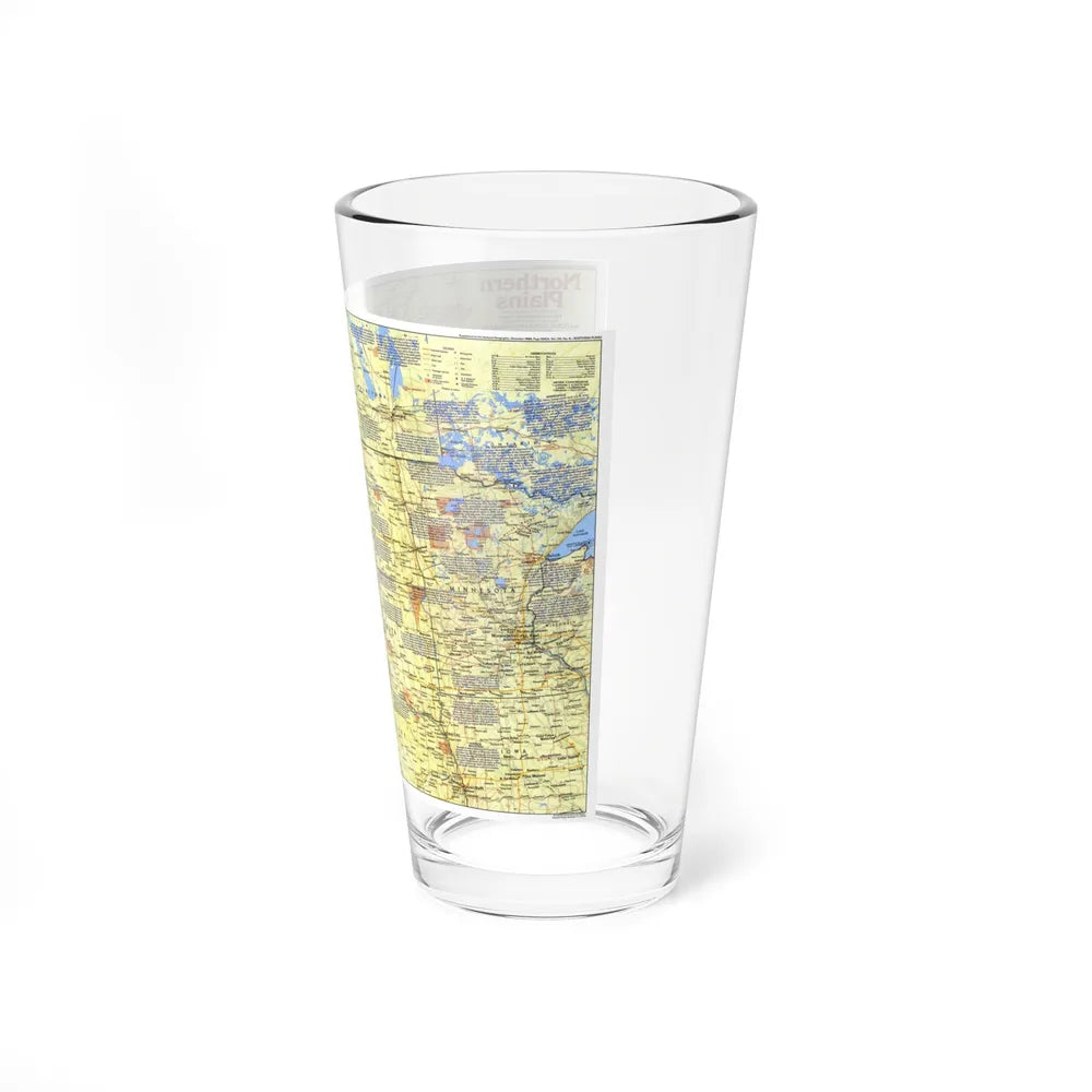 USA - Northern Plains 1 (1986) (Map) Pint Glass 16oz-Go Mug Yourself