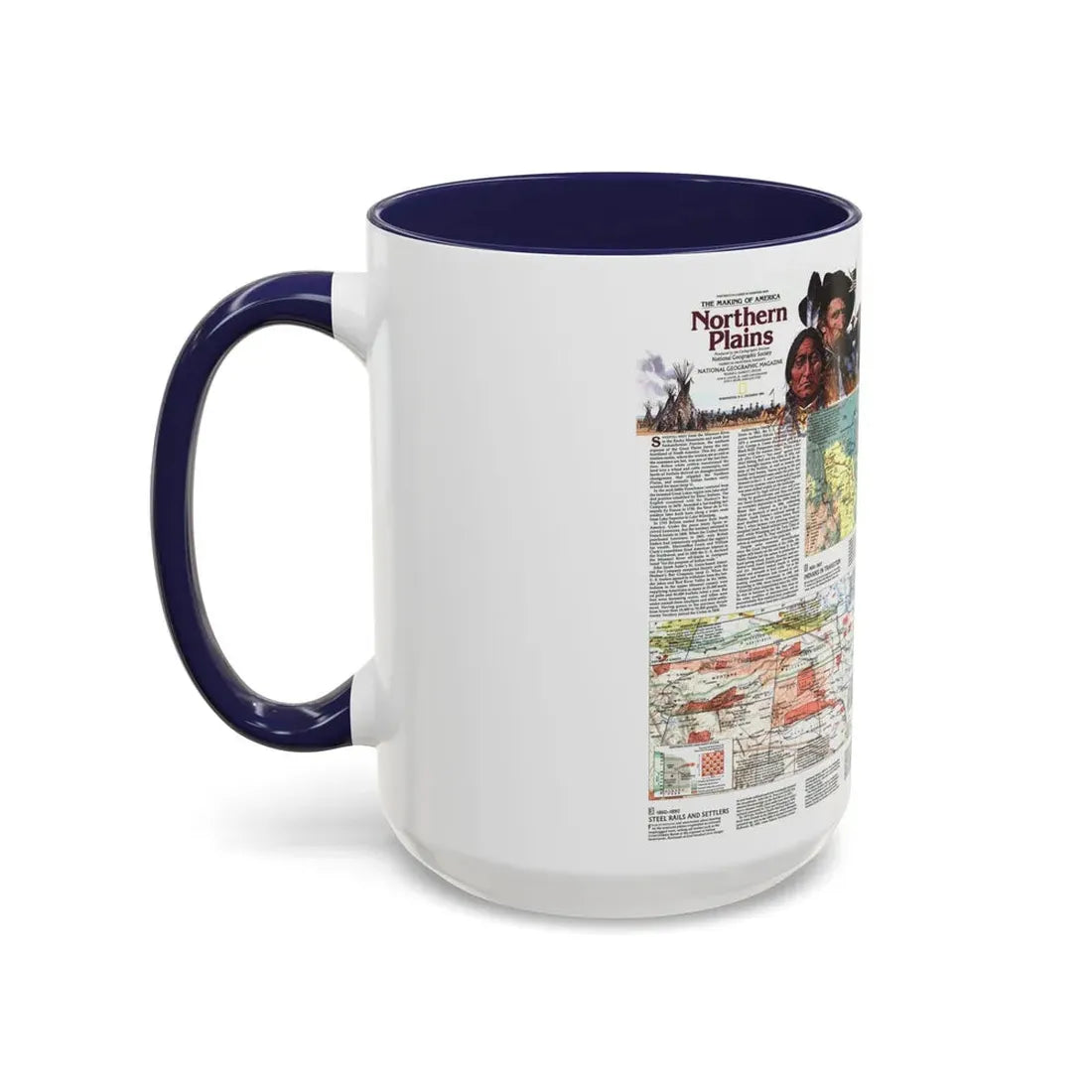 USA - Northern Plains 2 (1986) (Map) Accent Coffee Mug - Go Mug Yourself