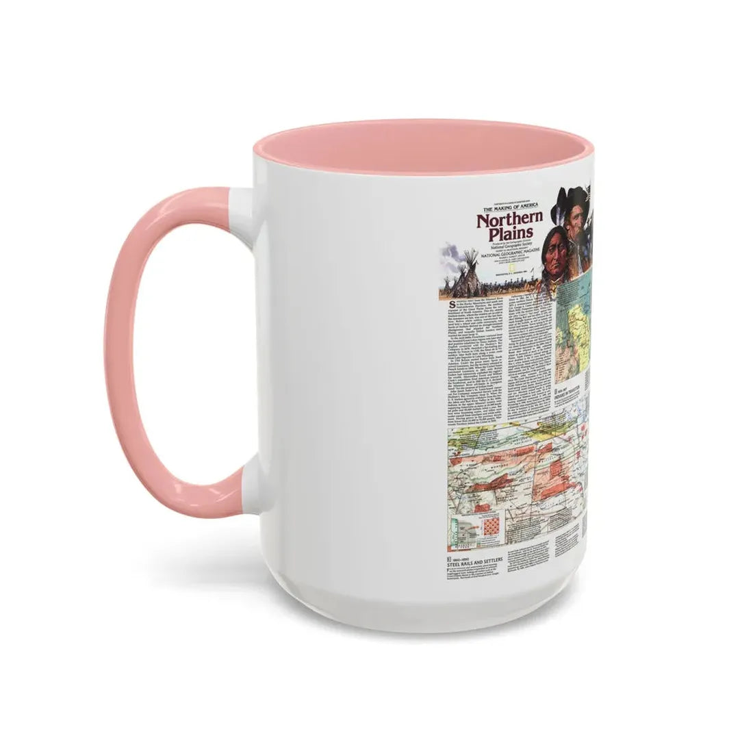 USA - Northern Plains 2 (1986) (Map) Accent Coffee Mug - Go Mug Yourself