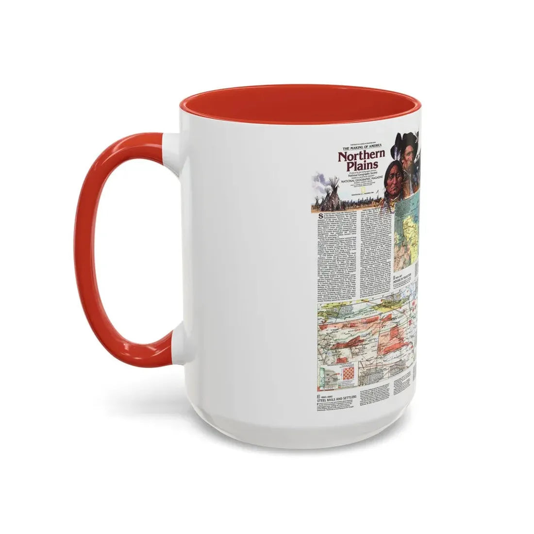 USA - Northern Plains 2 (1986) (Map) Accent Coffee Mug - Go Mug Yourself