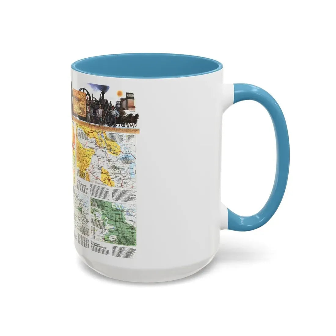 USA - Northern Plains 2 (1986) (Map) Accent Coffee Mug - Go Mug Yourself