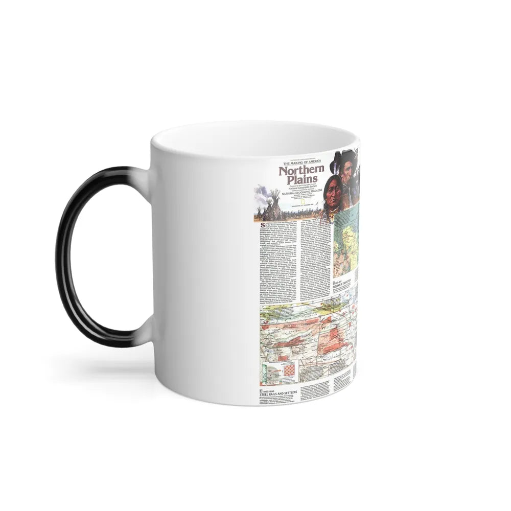 USA - Northern Plains 2 (1986) (Map) Color Changing Mug 11oz-Go Mug Yourself