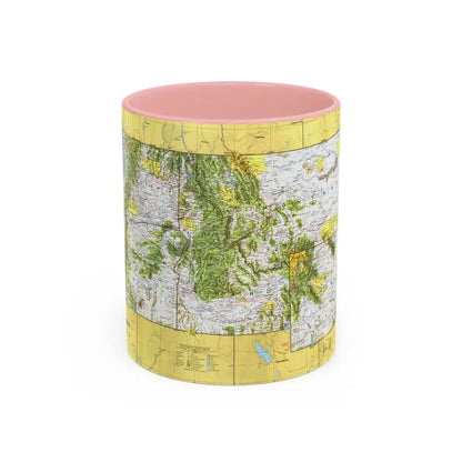 USA - Northwest 1 (1973) (Map) Accent Coffee Mug 11oz Pink - Go Mug Yourself