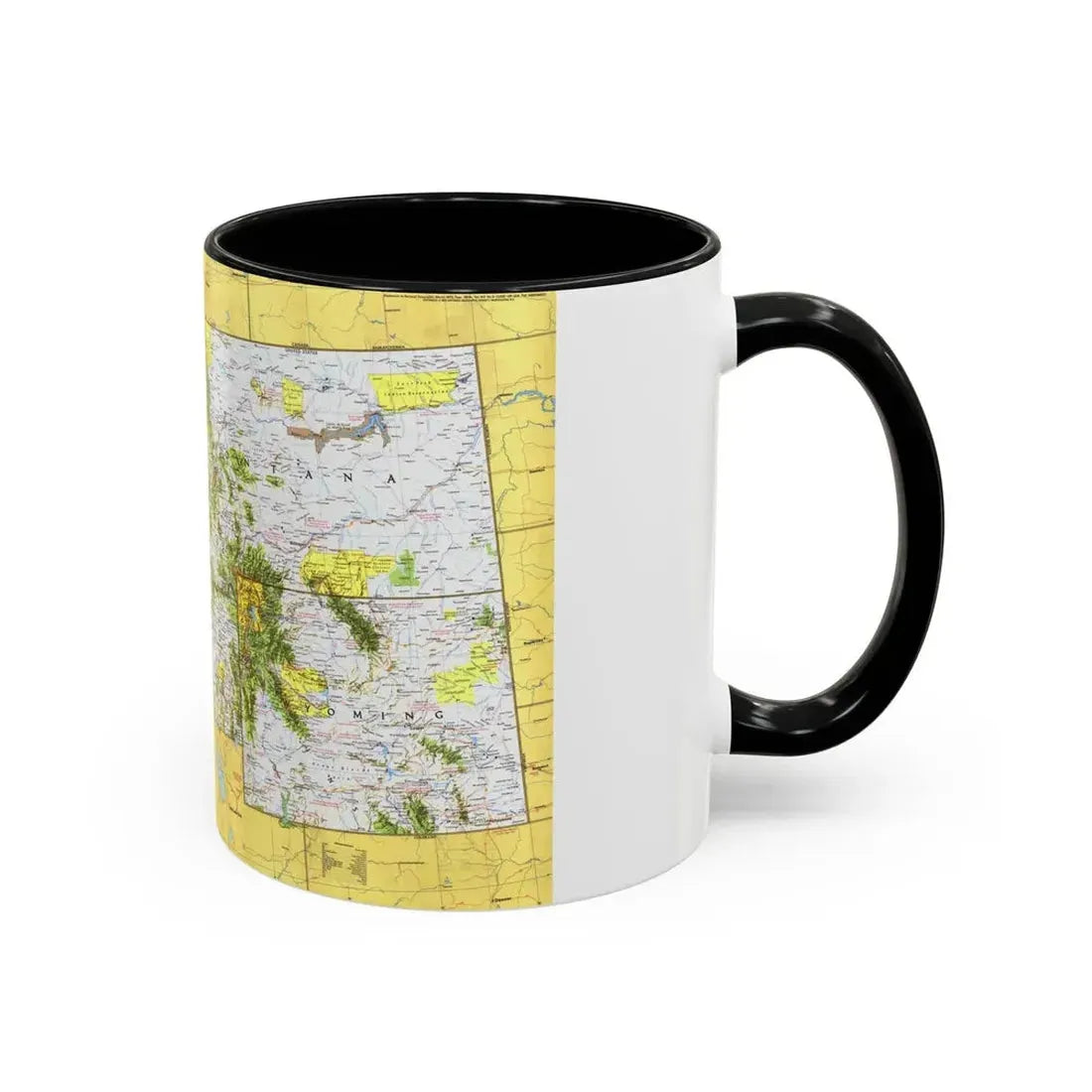 USA - Northwest 1 (1973) (Map) Accent Coffee Mug - Go Mug Yourself