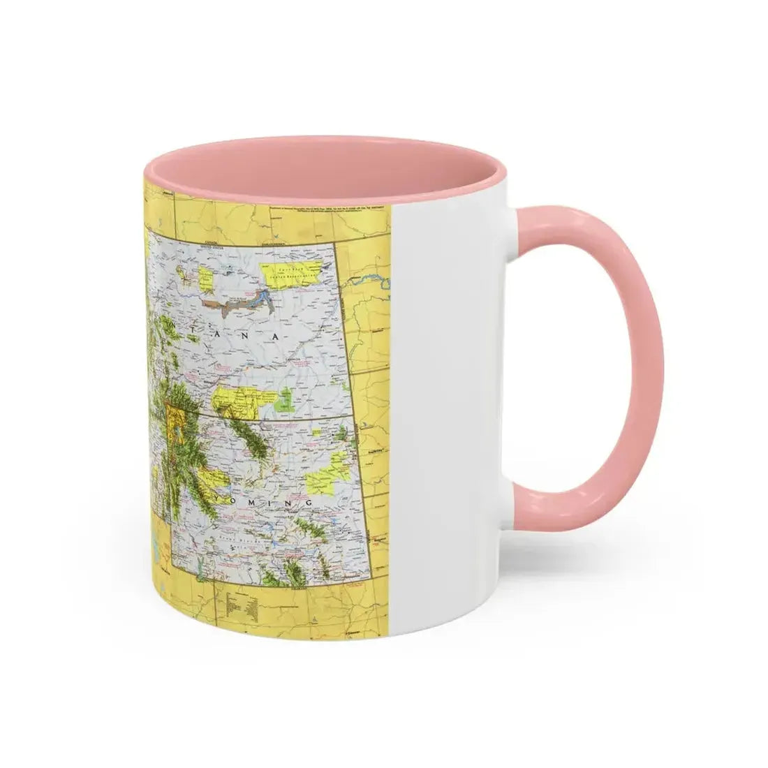USA - Northwest 1 (1973) (Map) Accent Coffee Mug - Go Mug Yourself