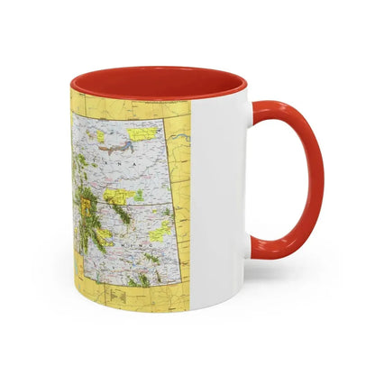 USA - Northwest 1 (1973) (Map) Accent Coffee Mug - Go Mug Yourself