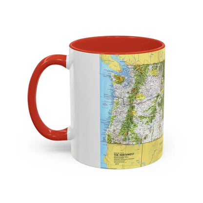 USA - Northwest 1 (1973) (Map) Accent Coffee Mug - Go Mug Yourself