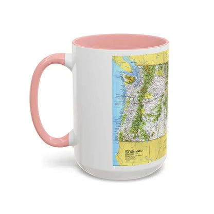 USA - Northwest 1 (1973) (Map) Accent Coffee Mug - Go Mug Yourself