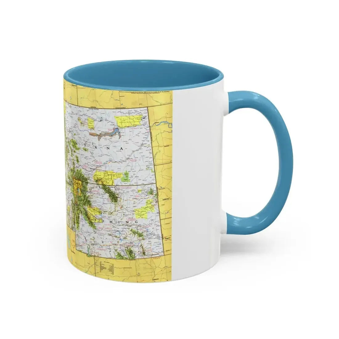 USA - Northwest 1 (1973) (Map) Accent Coffee Mug - Go Mug Yourself
