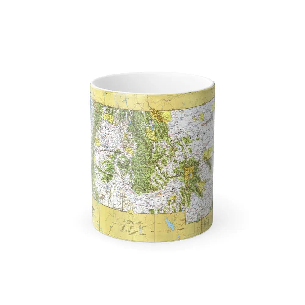 USA - Northwest 1 (1973) (Map) Color Changing Mug 11oz-11oz-Go Mug Yourself