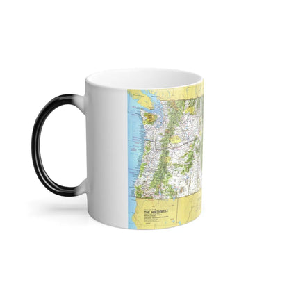 USA - Northwest 1 (1973) (Map) Color Changing Mug 11oz-Go Mug Yourself