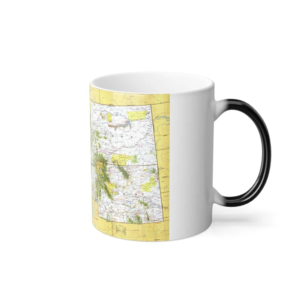 USA - Northwest 1 (1973) (Map) Color Changing Mug 11oz-Go Mug Yourself