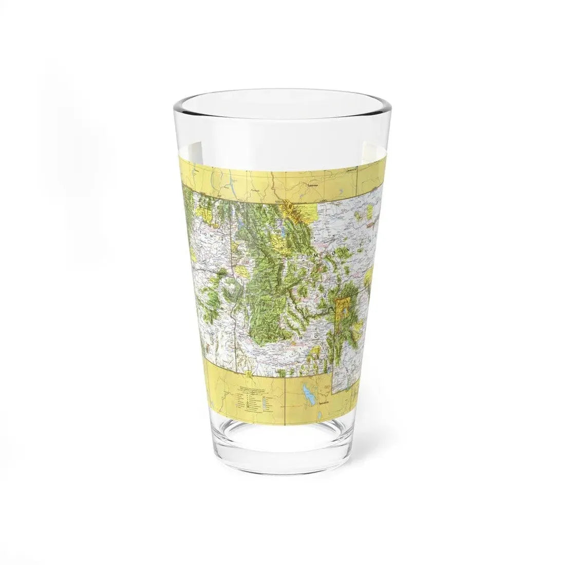 USA - Northwest 1 (1973) (Map) Pint Glass 16oz 16oz - Go Mug Yourself