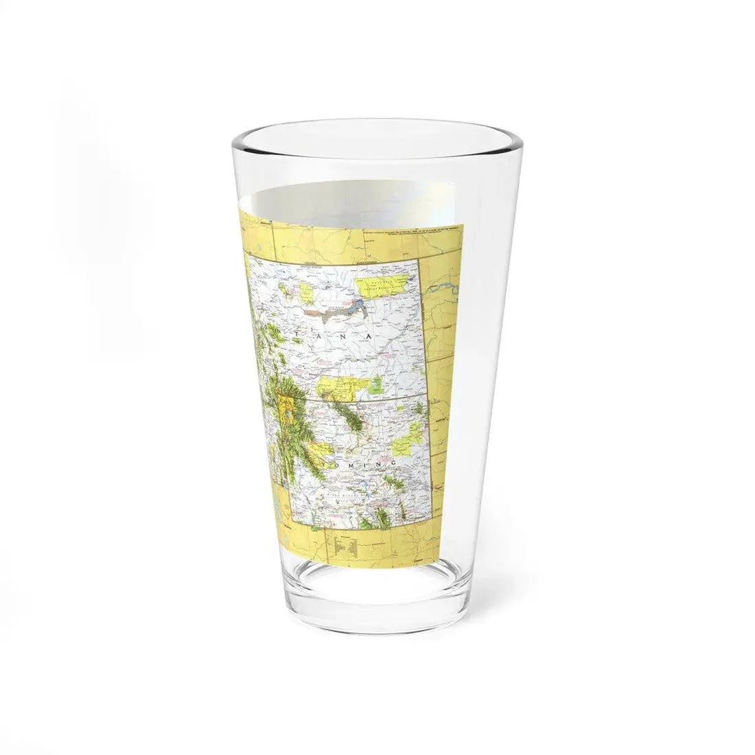 USA - Northwest 1 (1973) (Map) Pint Glass 16oz - Go Mug Yourself