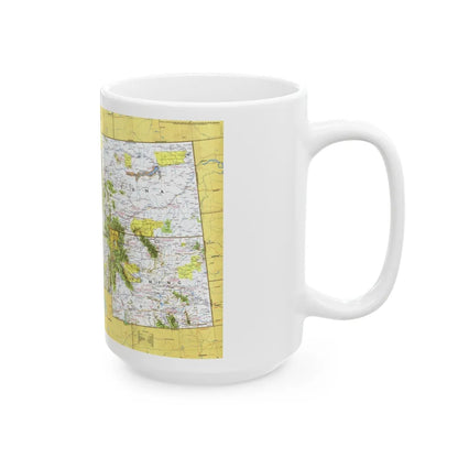 USA - Northwest 1 (1973) (Map) White Coffee Mug-Go Mug Yourself