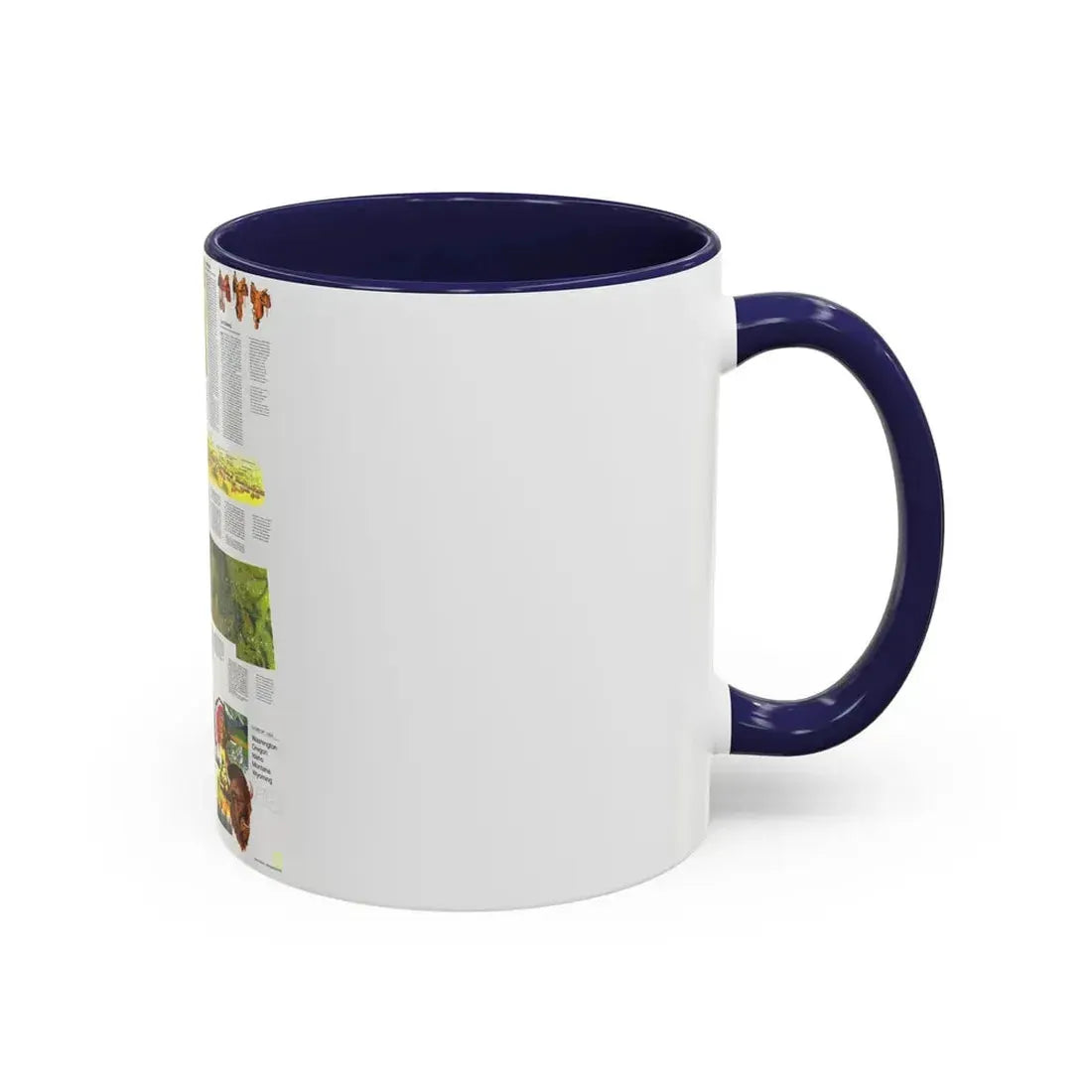 USA - Northwest 2 (1973) (Map) Accent Coffee Mug - Go Mug Yourself