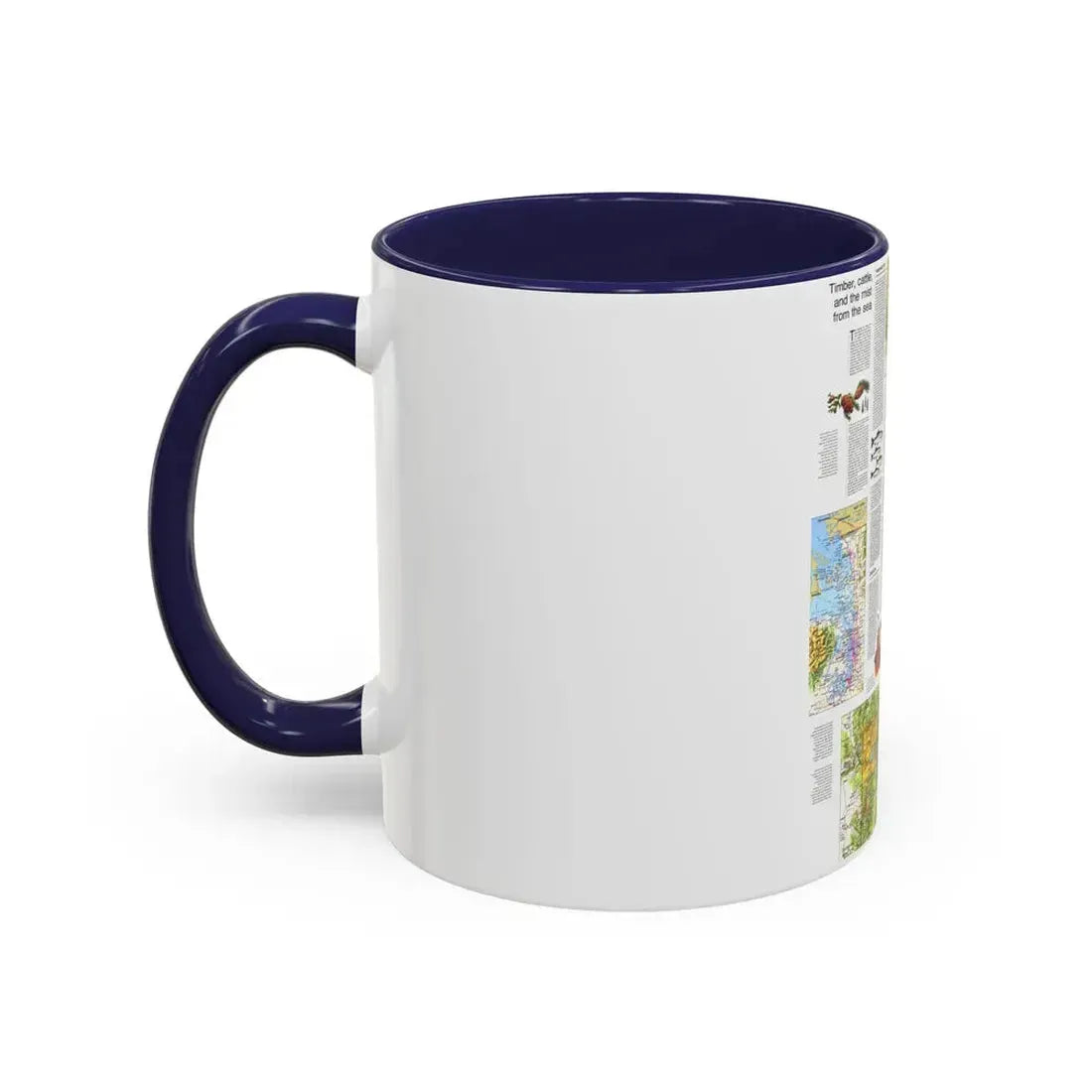 USA - Northwest 2 (1973) (Map) Accent Coffee Mug - Go Mug Yourself