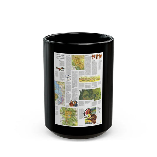 USA - Northwest 2 (1973) (Map) Black Coffee Mug-15oz-Go Mug Yourself