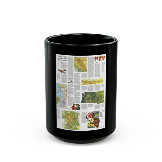 USA - Northwest 2 (1973) (Map) Black Coffee Mug 15oz - Go Mug Yourself