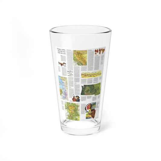 USA - Northwest 2 (1973) (Map) Pint Glass 16oz 16oz - Go Mug Yourself